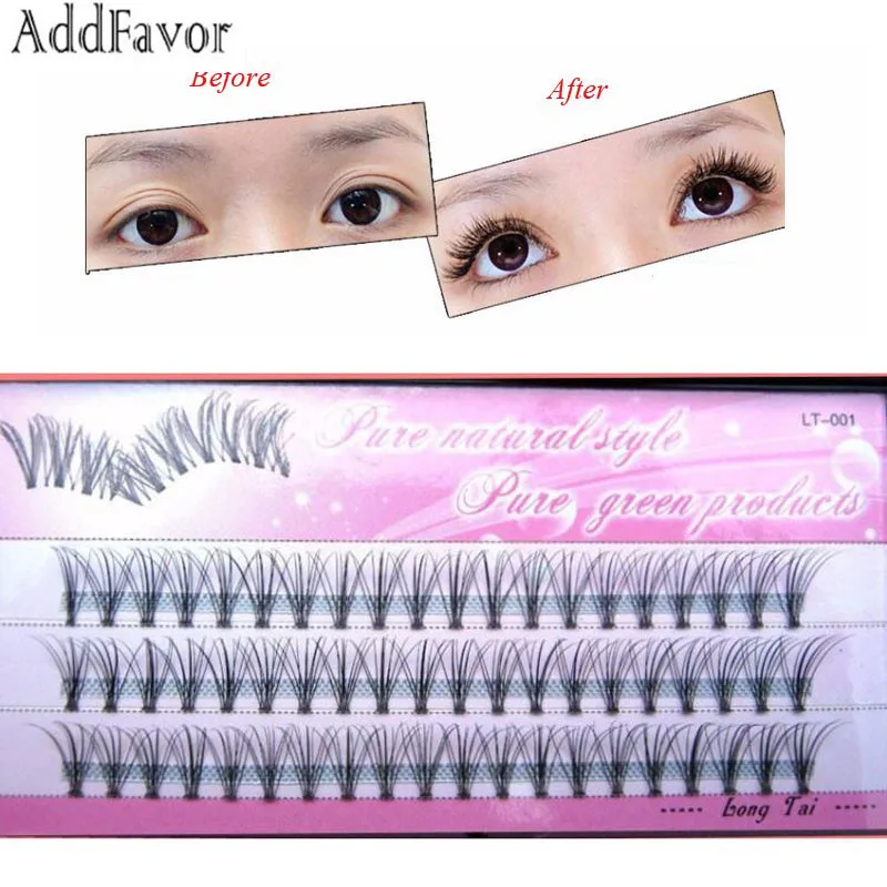 AddFavor Черные Накладные ресницы удлинение натуральные Мягкие Толстые Поддельные