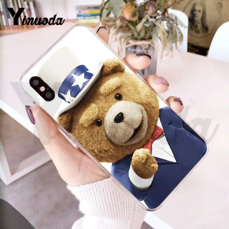 7 Yinuoda Ted Bear фильм Тед поцелуй моя задница аксессуары для телефонов Чехол для iPhone X 6 6S 7 7plus 8 8Plus XS XR11 11pro 11promax - Цвет: 7