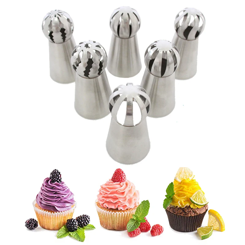 Русские сопла из нержавеющей стали глазурь трубопровод набор пекарня Насадки