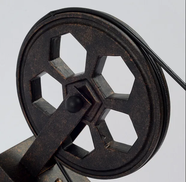 Железная круглая настенная лампа в стиле лофт американские загородные