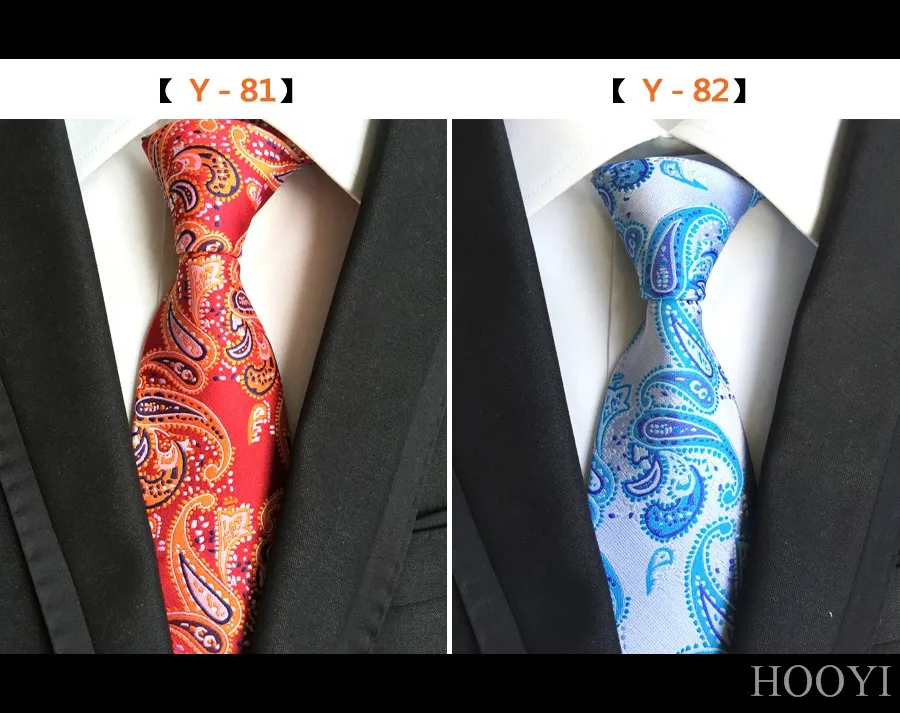 HOOYI/мужские вечерние галстуки в клетку с узором в горошек, деловые галстуки, свадебный подарок, цветочный галстук, рождественские Модные аксессуары
