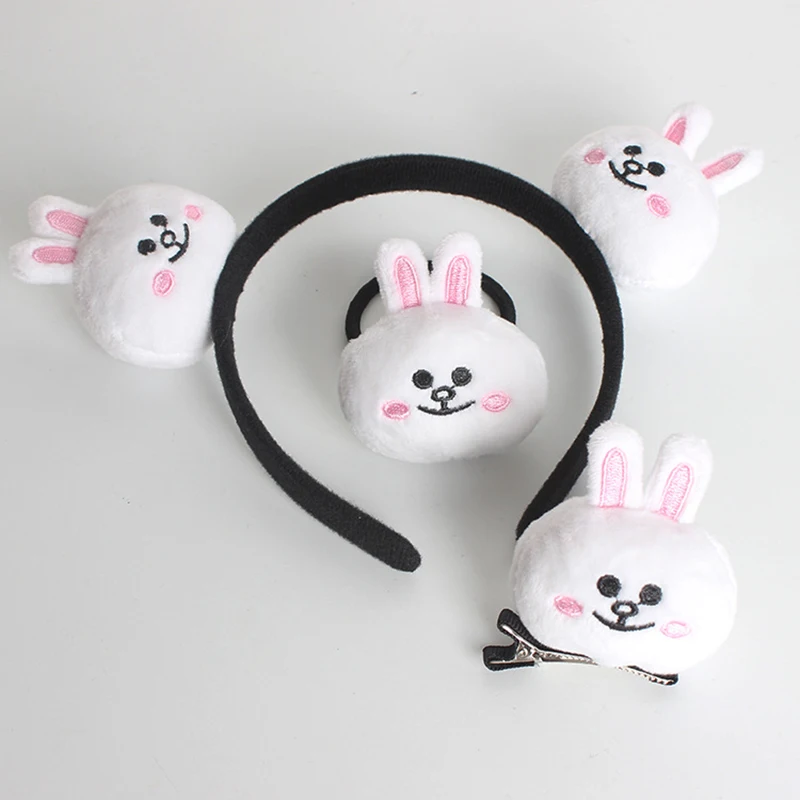 Эластичные резинки для волос с изображением мультяшного плюшевого медведя