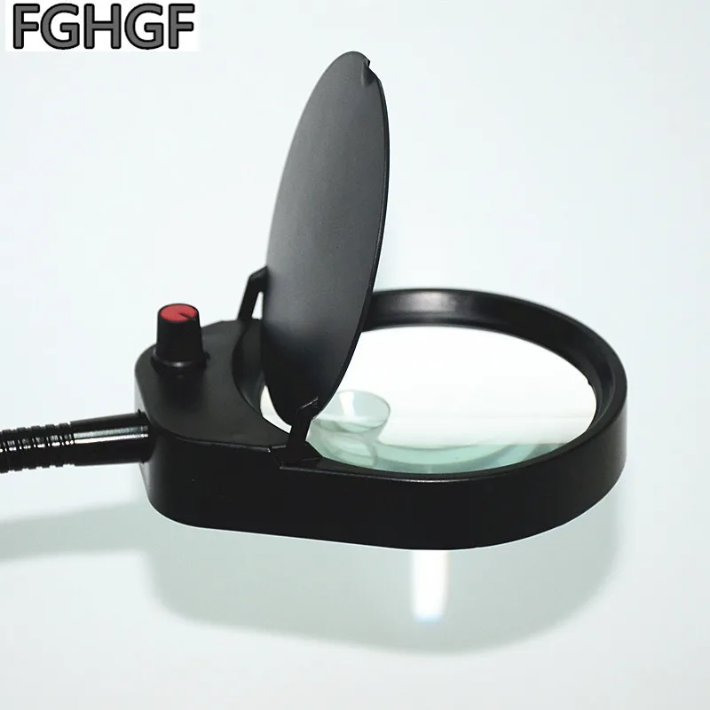 Ремонтное увеличительное стекло 10 раз Регулируемая яркость светодиодный