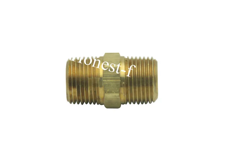 

Brass Pipe Hex Nipple Fitting 3/8" Male BSP Air Fuel