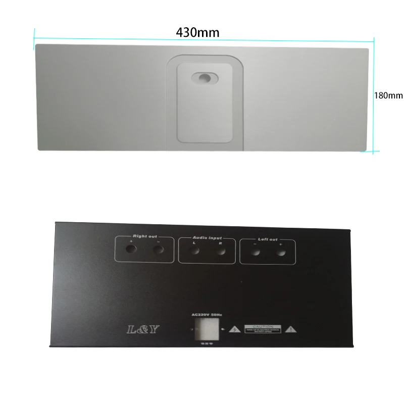 Усилитель шасси QL43180 алюминиевый корпус 430*180*407 мм amp Чехол DIY box|Усилители