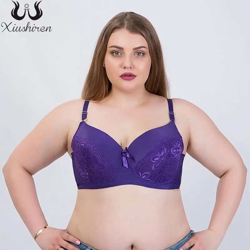 Xiushiren Fantasie кружево полный закрытый бюстгальтер Женская плюс размеры формованные
