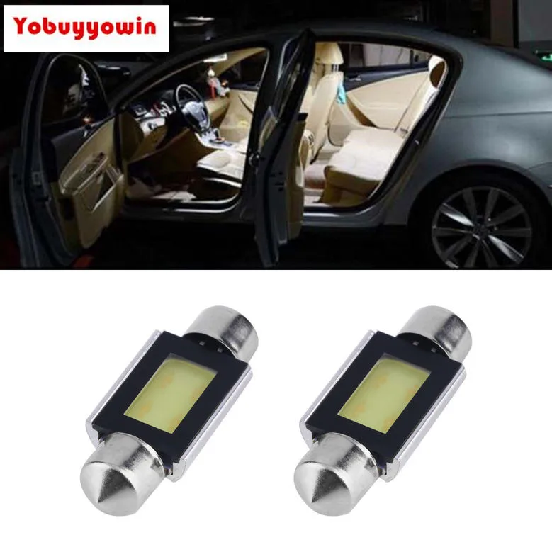 

4pcs White 36mm Car COB LED Light 6418 C5W 4W LED Bulbs AU