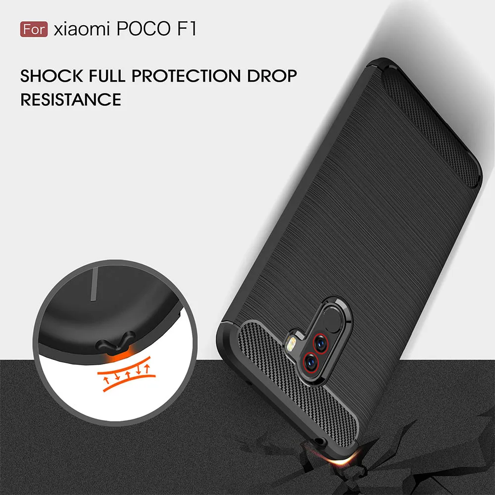 Forubest Xiaomi Pocophone F1 кейс Мягкий ТПУ силиконовый Роскошные Обложка для Поко чехол