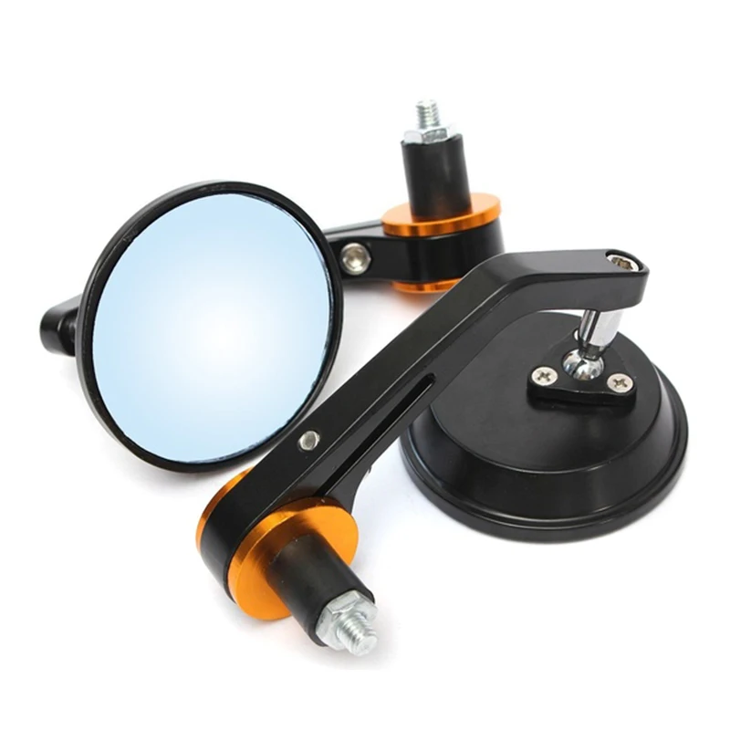 

1Pair Universal 7/8 Inch Handlebar Aluminum Motorcycle Bike Handle Bar End Rearview Side Mirrors Car Styling