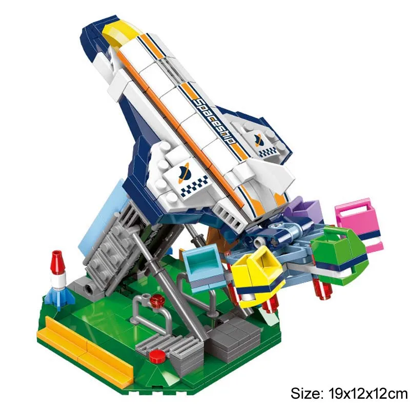 

Colorful City Building Block Pleasure Ground Top Scan 421pcs Educational Bricks Toy Boy Gift-No Box