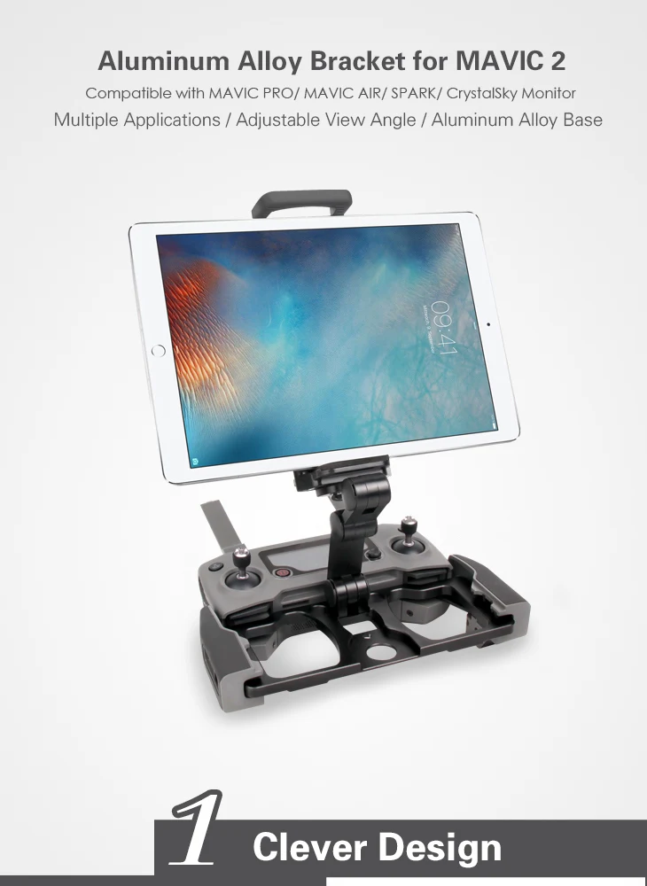 Для DJI Mavic Pro/Air 2/Pro Air Spark Крепление-держатель из алюминия для w ремешок подставка крепление для iphone ipad Tablet Samsung GALAXY Tab S T805C ipad