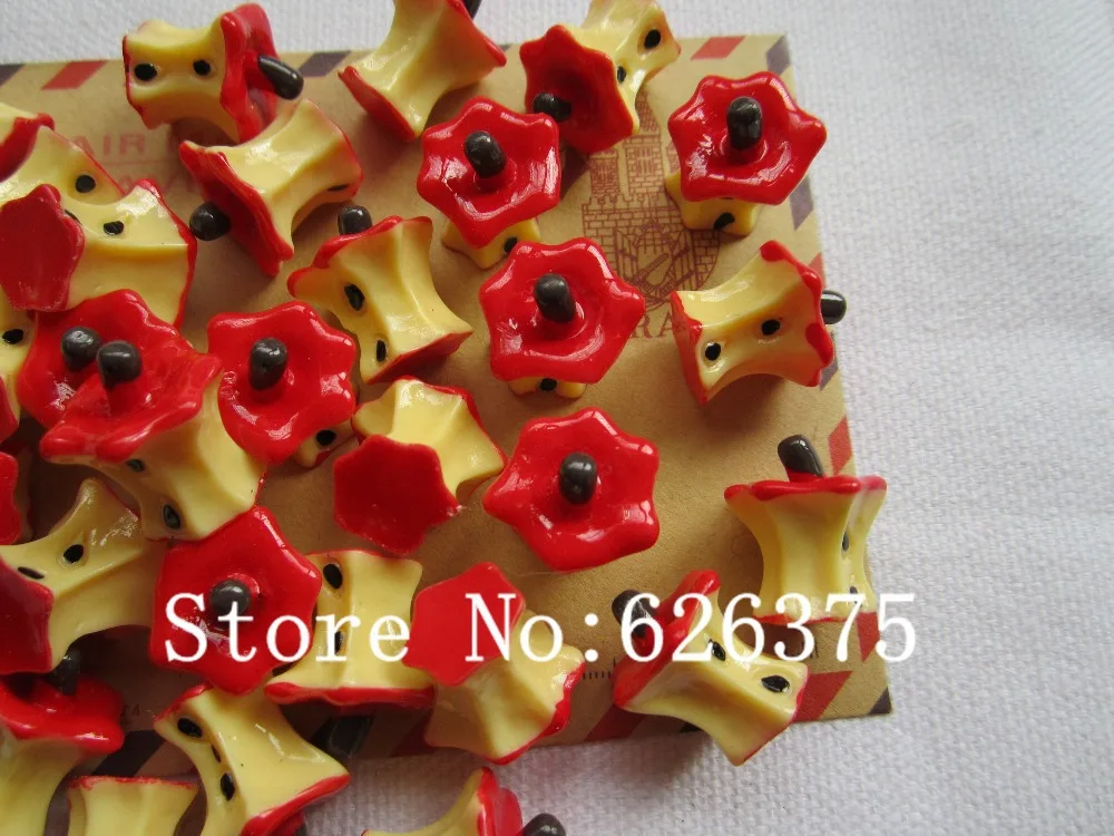 Рена! Минимальный заказ $6 (смешанный заказ) полимерное яблоко для волос с бантом