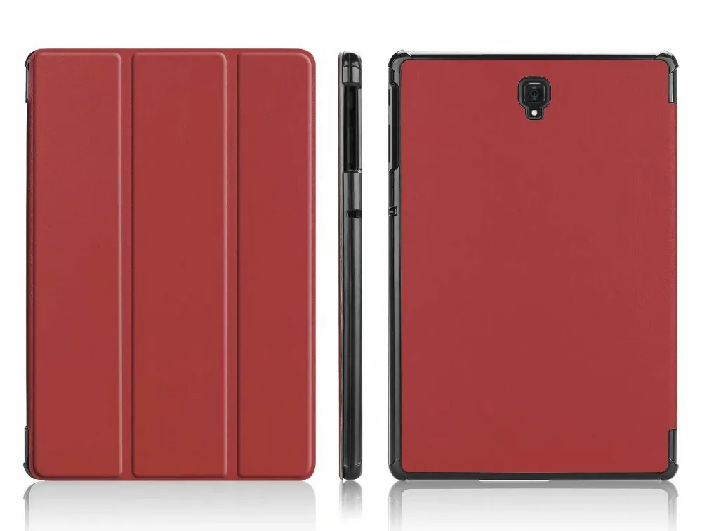 Смарт-чехол для Samsung Galaxy Tab S4 10 5 дюйма T830 T835 защитный чехол из кожи с 3 складками