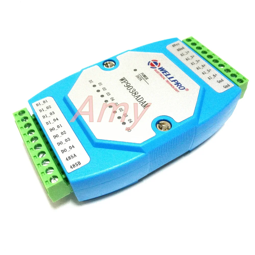 0-20мА/4-20мА аналоговый входной модуль 6AI/4DI/4DO RS485 MODBUS связь