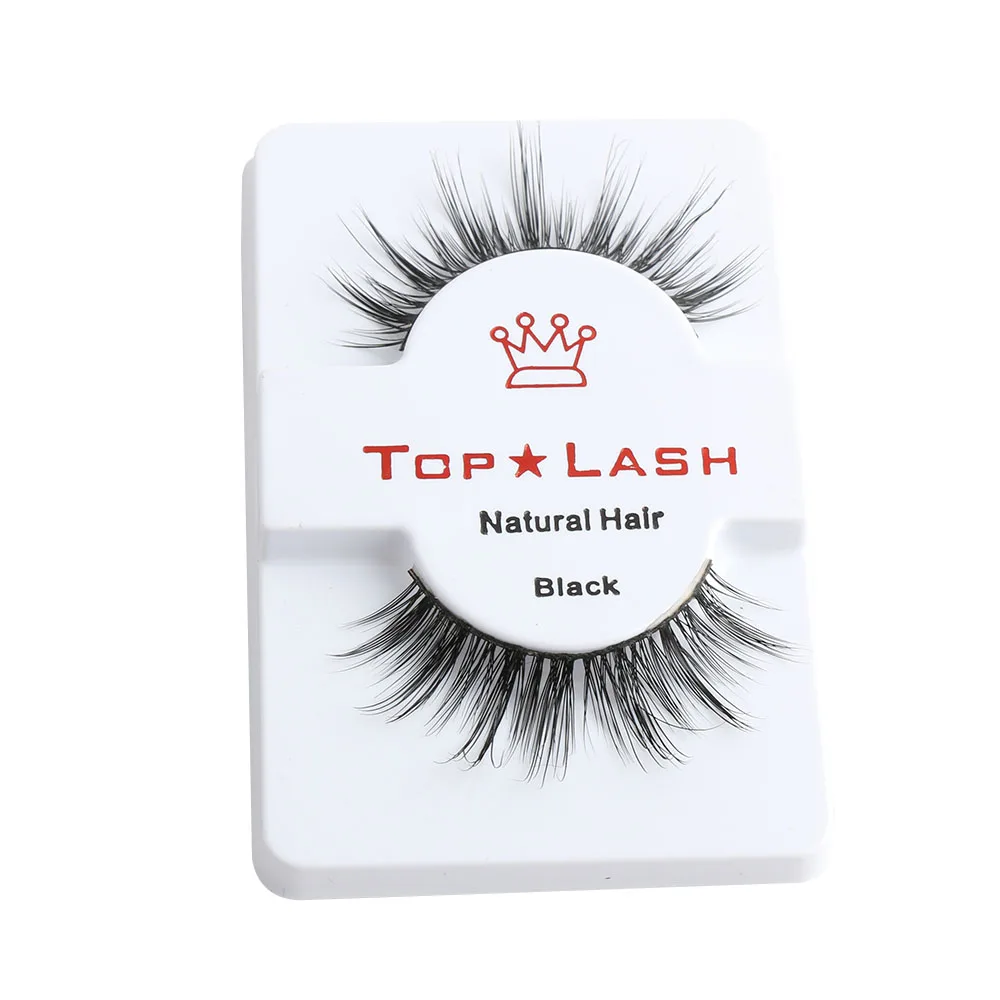 

1Pair Luxurious 100% Real Mink Eye Lashes Black Wispy Cross Natural Long Soft Thick False Eyelashes Extension Makeup Tools