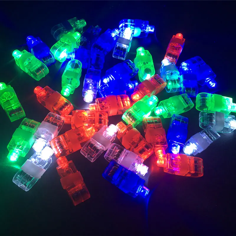 25pcs for each color 100 шт./лот светодиодный пальчиковые светящиеся яркие цветные лазерные светящиеся лампы для рождества, свадьбы, праздника, вечерние, декоративные - Цвет: 25pcs for each color