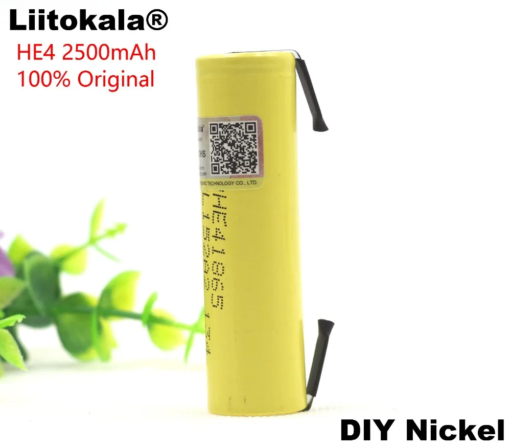 Liitokala 100% Новый оригинальный HE4 18650 перезаряжаемый литий ионный аккумулятор 3 6 В 2500