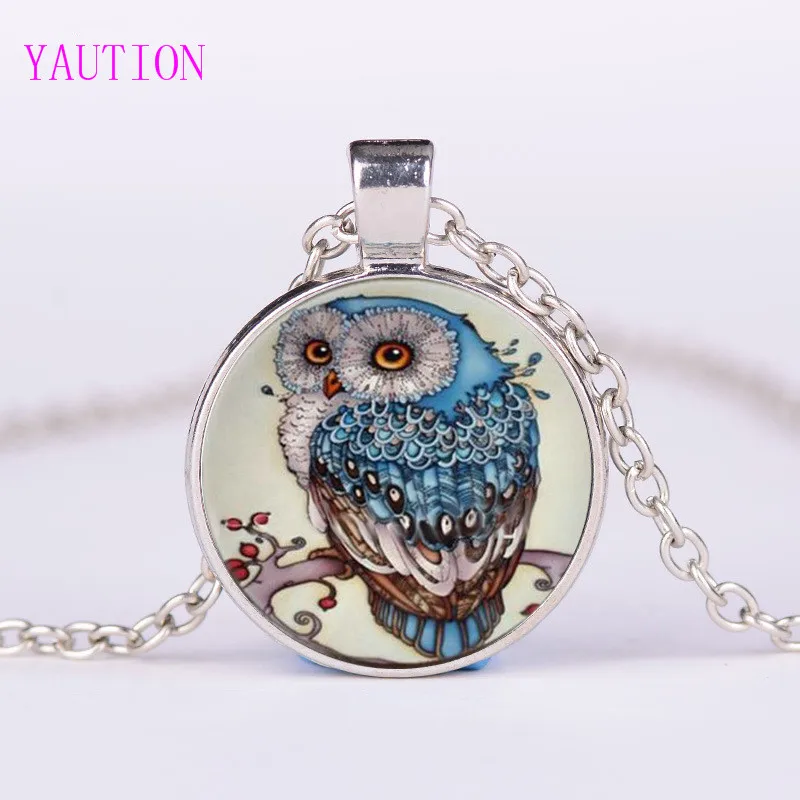 Женское ожерелье с подвеской в виде совы 3 цвета|fashion necklace|necklace fashionnecklace wholesale |
