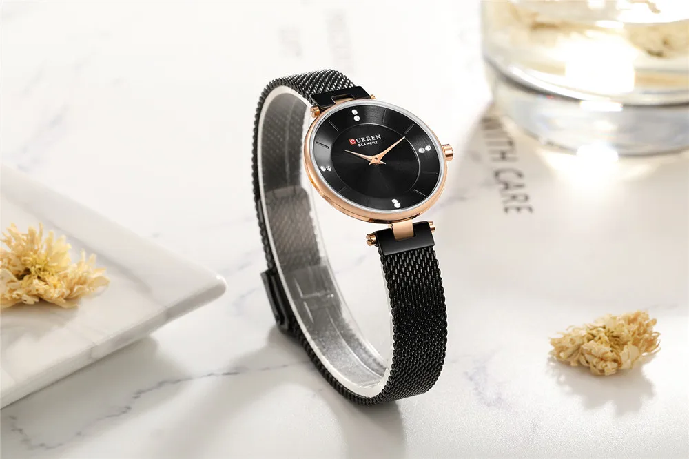 Часы наручные CURREN женские роскошные модные элегантные повседневные