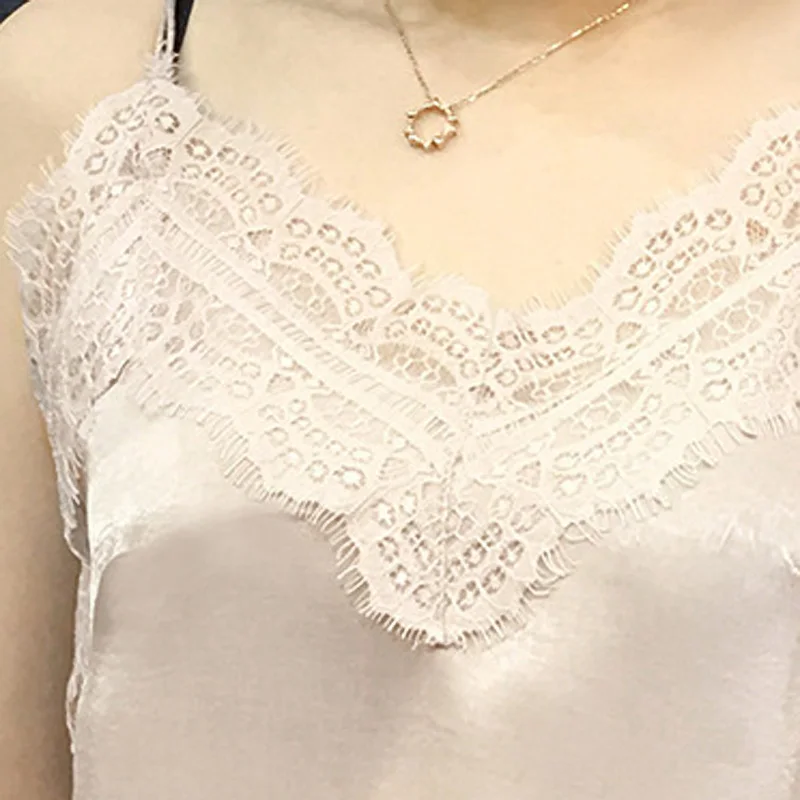 HEE GRAND/Женская сексуальная комбинация на бретельках с глубоким v образным вырезом