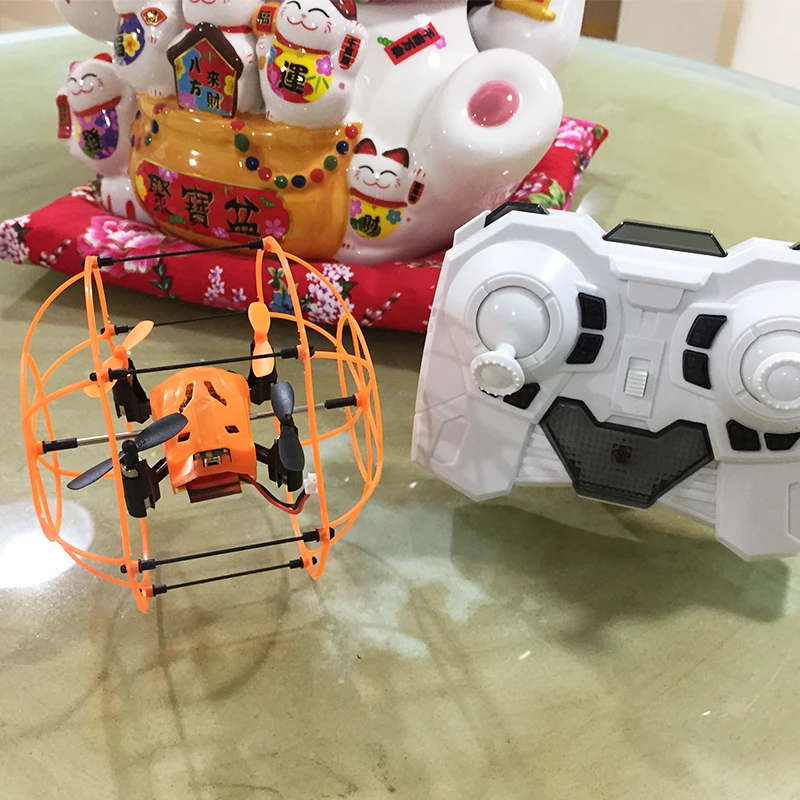 Мини-Дрон мяч Helic Max Sky Walker 2,4 GHz 4CH Fly Ball RC Квадрокоптер 1336 3D флип-ролик Безголовый Дрон RC вертолет игрушки
