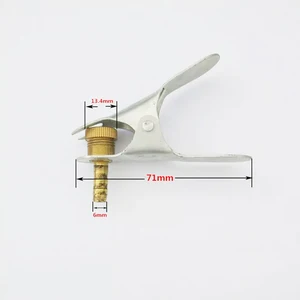 Надувной зажим JEAZEA, 6 мм, латунный зажим для шин автомобиля, грузовика, воздушный насос, зажим для клапана шины, Цанга пневматического насоса