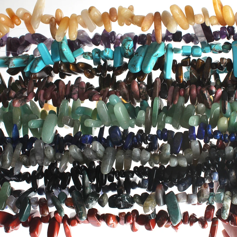

9-12x14-18mm Natural Quartzs Agates Lapis Freeform Sticks Spike Beads For Jewelry Making beads 15'' DIY Beads Bracelets Trinket