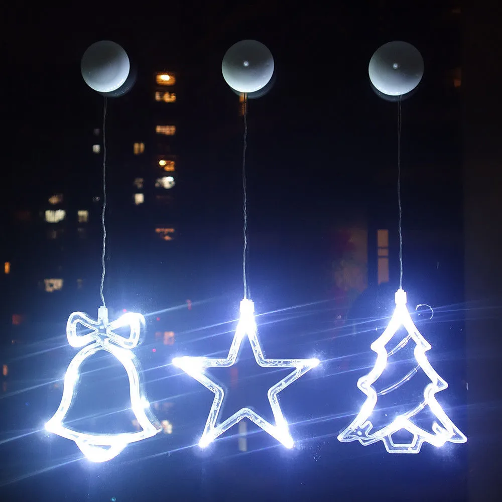 Присветодио дный соски LED Рождество свет декоративный колокольчик с оленями форма рождественской елки Фея Крытый открытый декоративные лампы для мотоциклов на Рождество год праздник