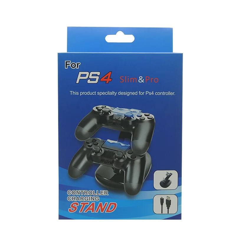 Новинка 2017 черный USB двойной PS4 зарядная док станция подставка держатель для