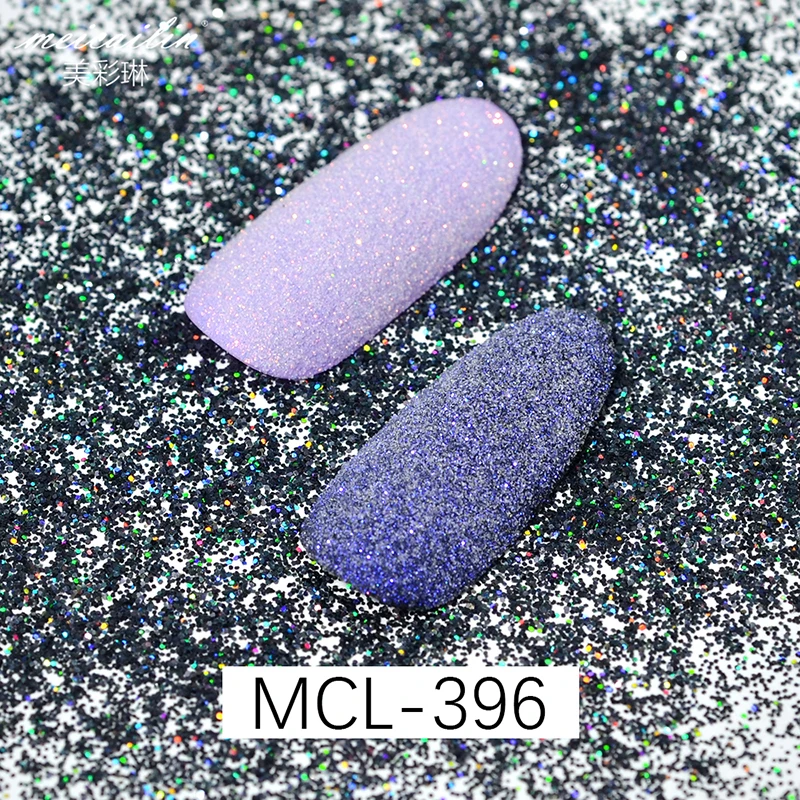 6 коробок Сияющая Черная белая звезда шерстяная пудра для ногтей лазерная