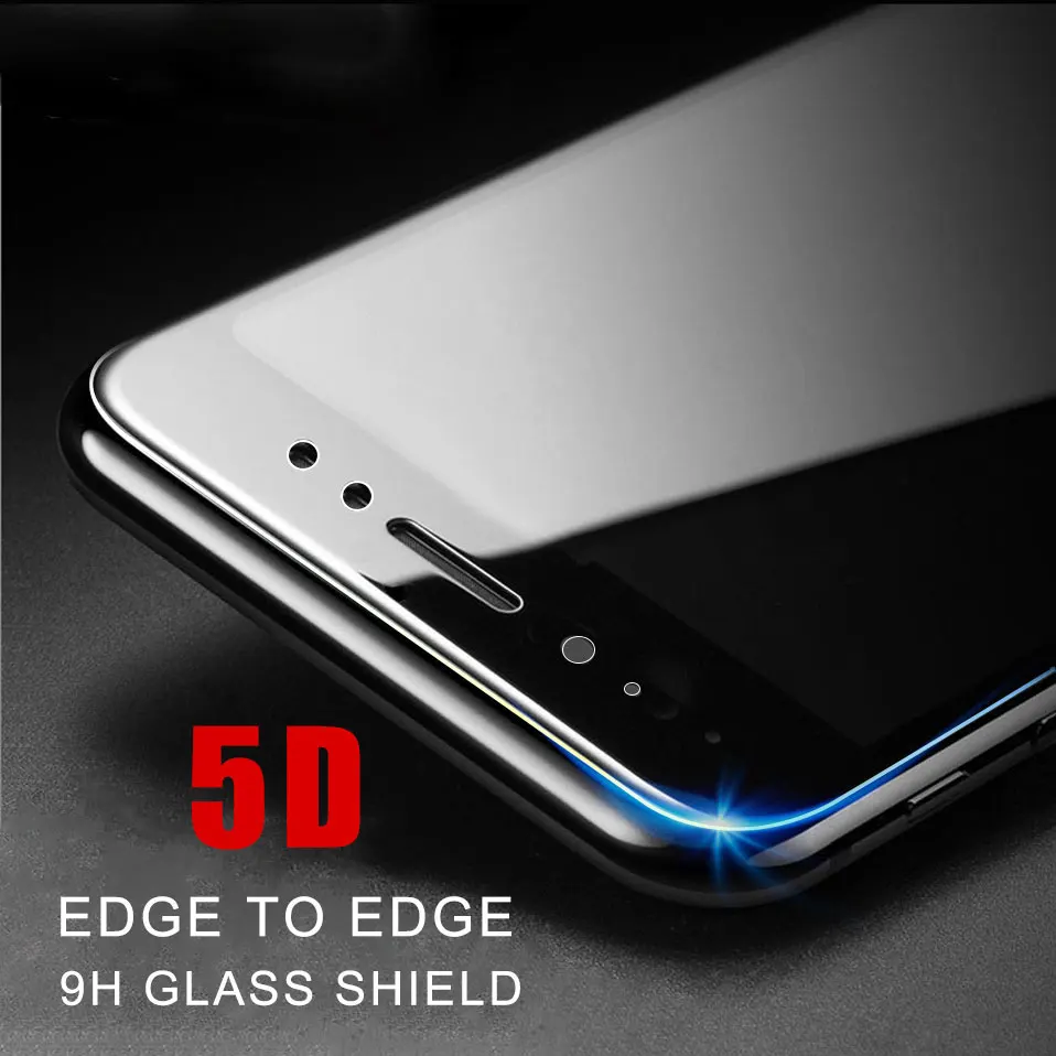 5D Закаленное стекло протектор для HUAWEI прозрачная стеклянная пленка 9 8 HONR V9 PLAY HONOR