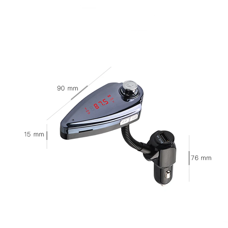 Автомобильный комплект громкой связи YASOKRO с Bluetooth FM передатчик двойным USB портом