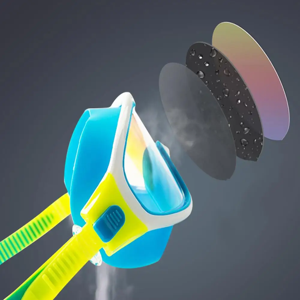 

Waterproof Anti-Fog Swim Eyewear Children Silicone Swimming Goggles Eyewear Diving Swim Glasses With Earplugs