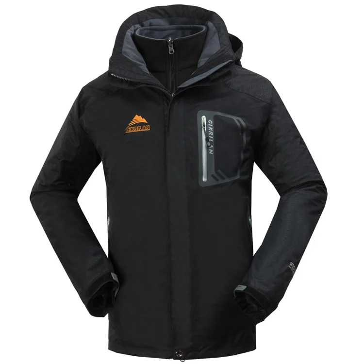 2017 Водонепроницаемость поход на открытом воздухе куртка Для мужчин двойной Слои