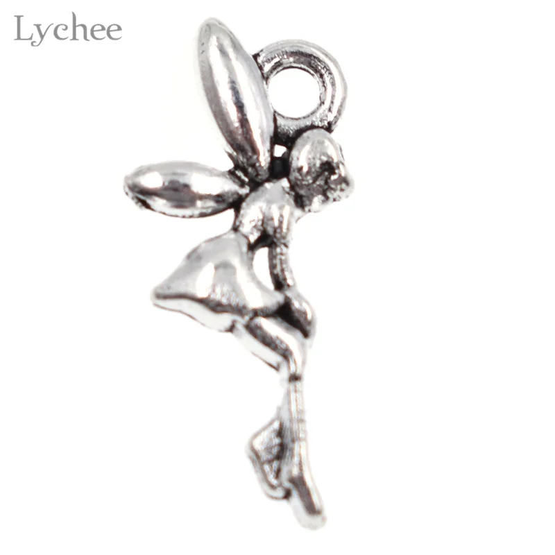 Lychee 60 шт./лот винтажные милые мини-подвески в виде ангела крошечные сказочные