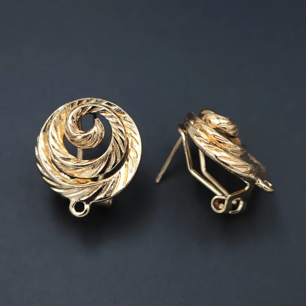 Серьги соединитель для поста Linker зажим спины вихревая основа индийский арабский