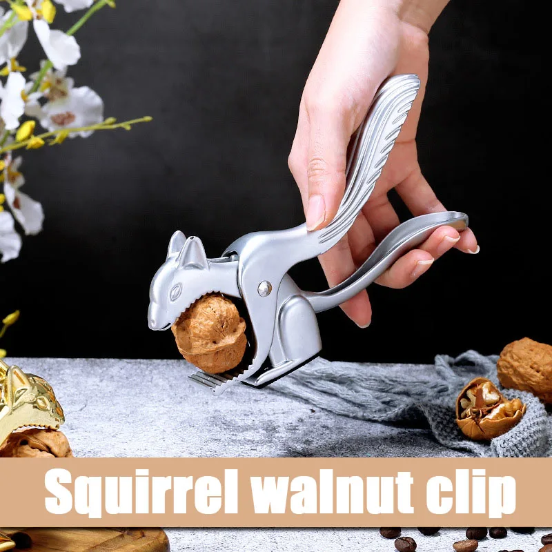 

Lovely Squirrel Crack almond Walnut Pecan Hazelnut Hazel Filbert Nut Kitchen Nutcracker Sheller Clip Tool Clamp Plier Cracker