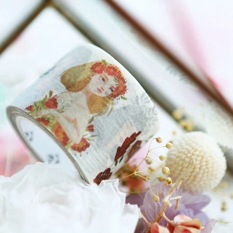 30 мм X 7 м Kawaii для девочек цветок васи ленты DIY украшения Скрапбукинг планировщик