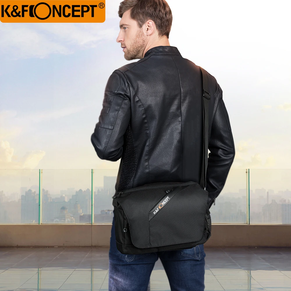 K& F концепция DSLR камера Сумка водонепроницаемая сумка на плечо унисекс современный Повседневный стиль съемный разделитель Многофункциональный Противоскользящий держатель