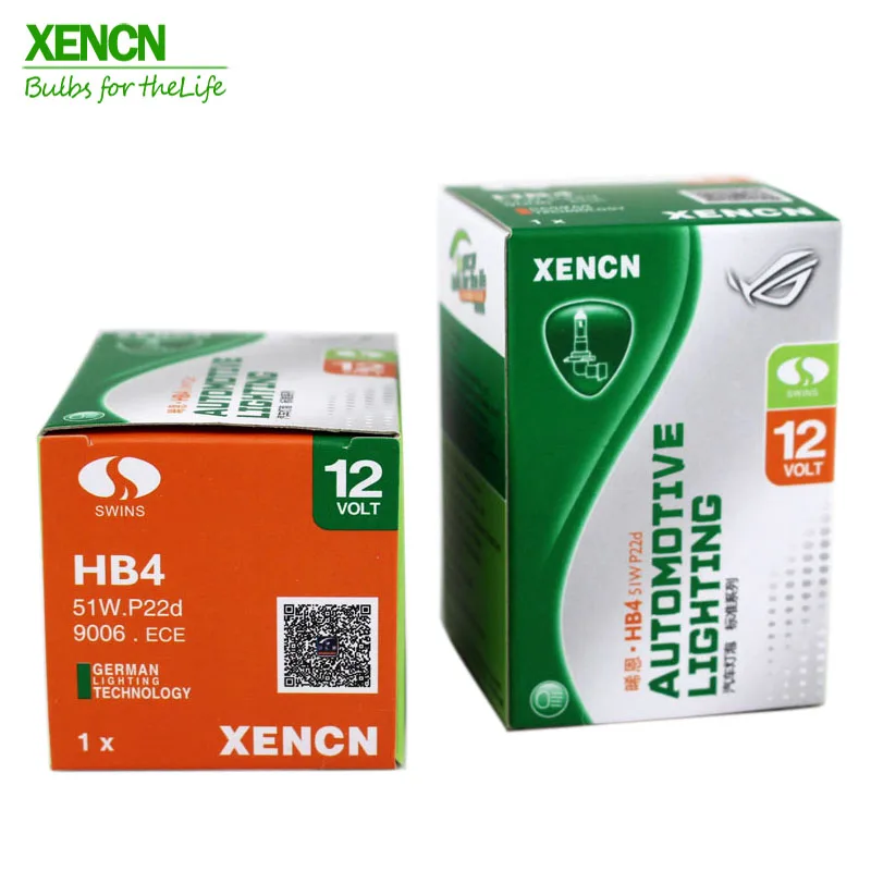XENCN HB4 9006 12 в 51 Вт 3200 к прозрачные серии фар автомобиля OEM галогенная лампа авто фары EMARK длительный срок службы лампы, комплект из 2 предметов