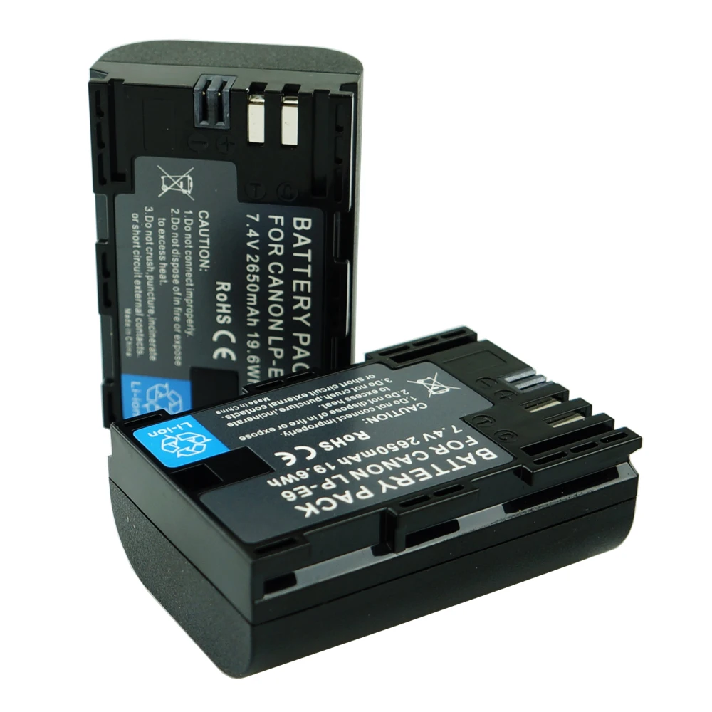 Зарядное устройство для Canon EOS 5DS R 5D Mark II III 6D 7D 60D 60Da 70D 80D DSLR 2 шт.|lp e6|battery lp e6lp-e6 battery |