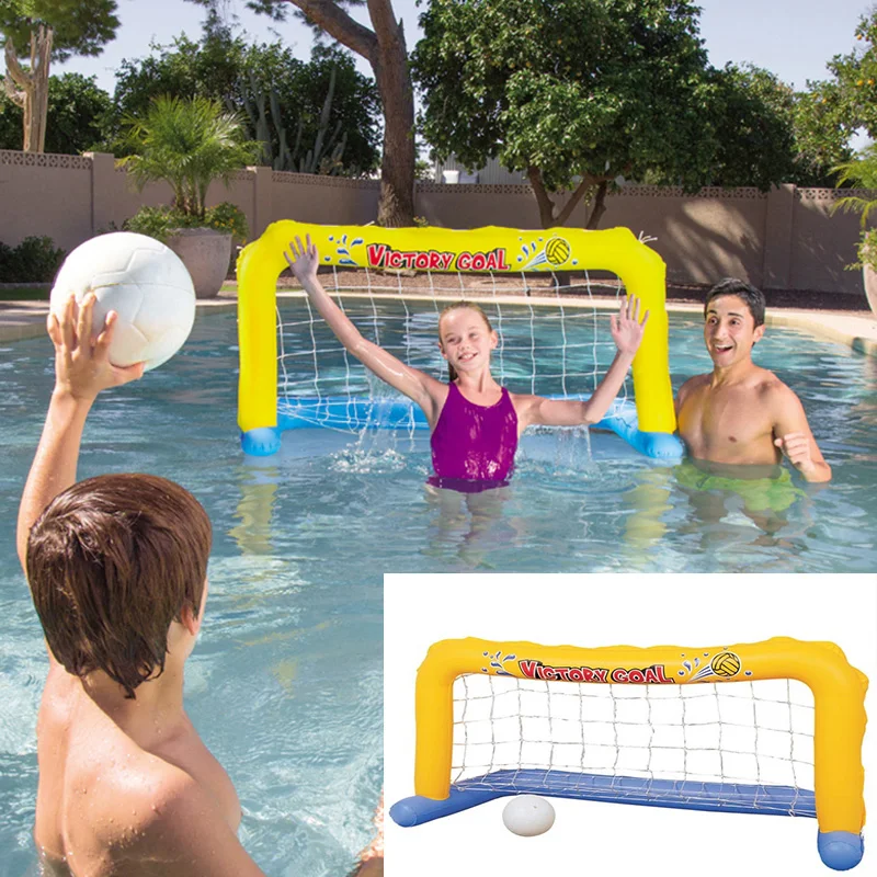 

Inflatable Football Goal Volleyball Basketball Water Game Toys Swimming Pool Sports Plaything Float Mattress Beach Party Boia