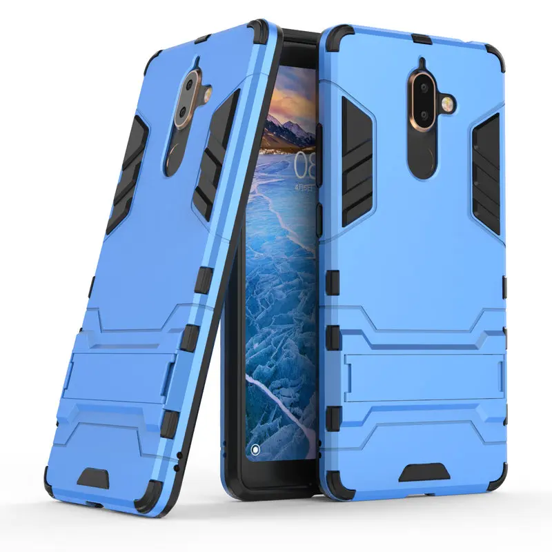 Защитный противоударный чехол для Nokia 7 Plus + 3D Shield PC силиконовый телефона Fundas Coque |