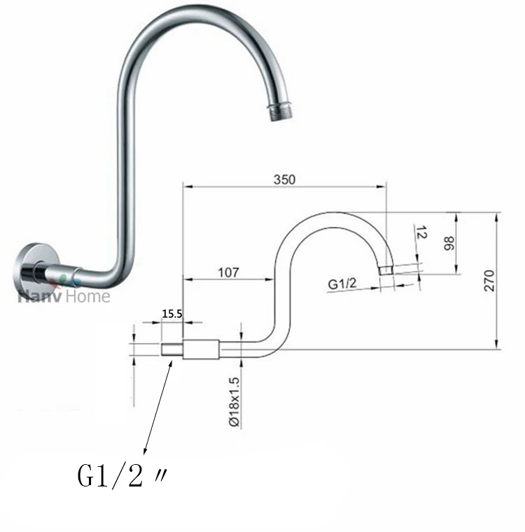 Насадка для душа высокого качества 8 дюймов латунная насадка с дождевой насадкой