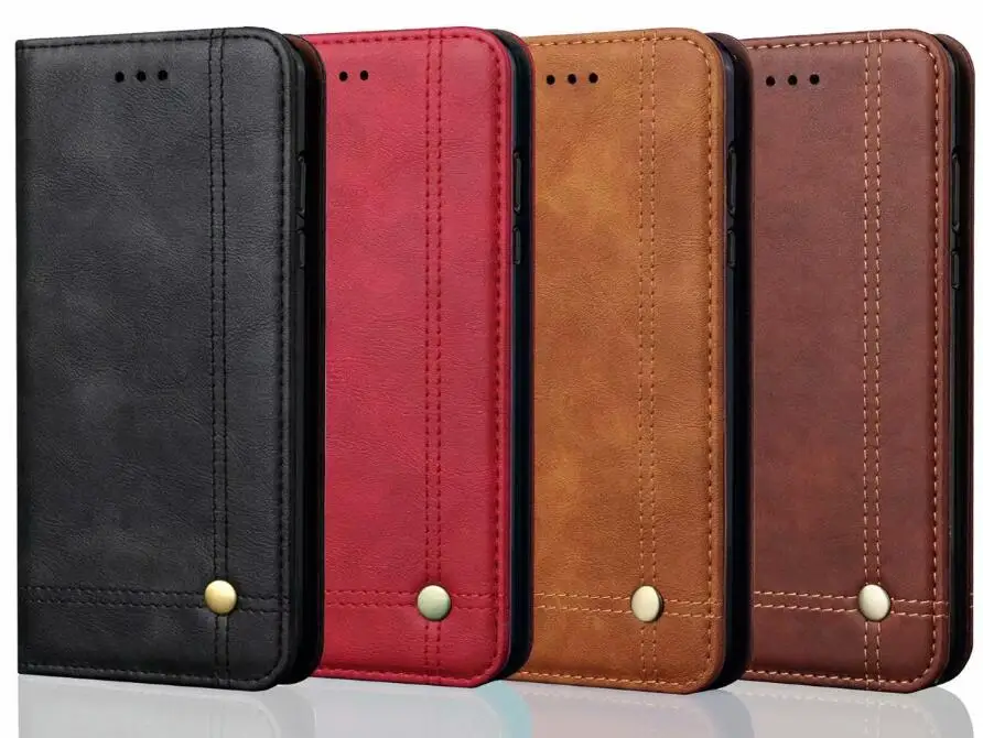 Retro Classic Stand Wallet Leather Case For Huawei P Smart Plus 2019 Y9 2018 Nova 3i 4 Y7 Pro With Magnetic | Мобильные телефоны и