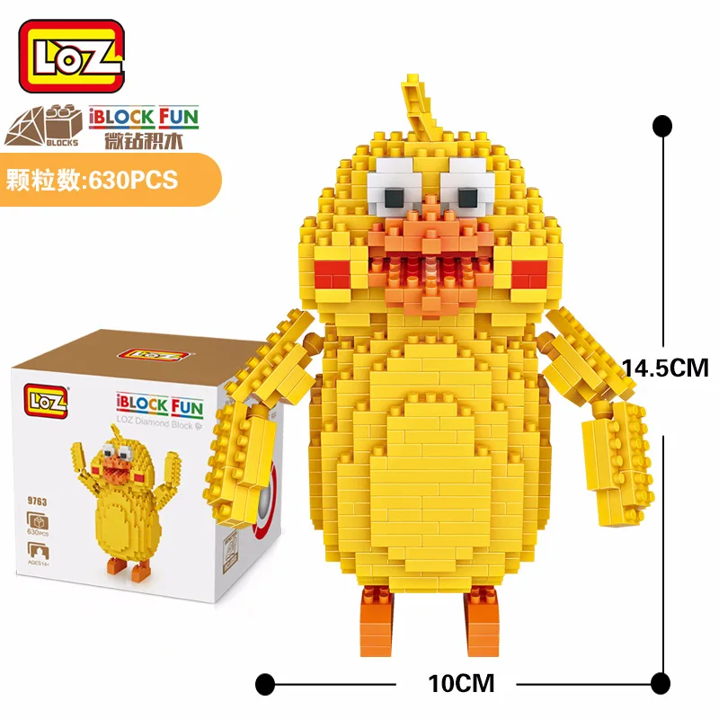 LOZ Diamant блоков animaux Perroquet де пуле фигурка japonais Аниме фигурки Figma мини блок фигурант