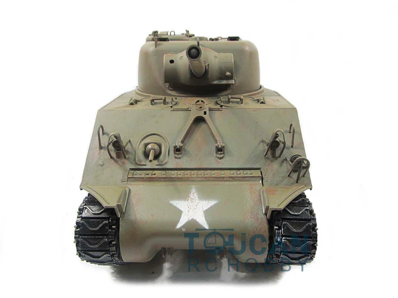 Mato 100% металлический инфракрасный Recoil 1/16 M4A3 Sherman RC Танк армейский зеленый RTR 1230
