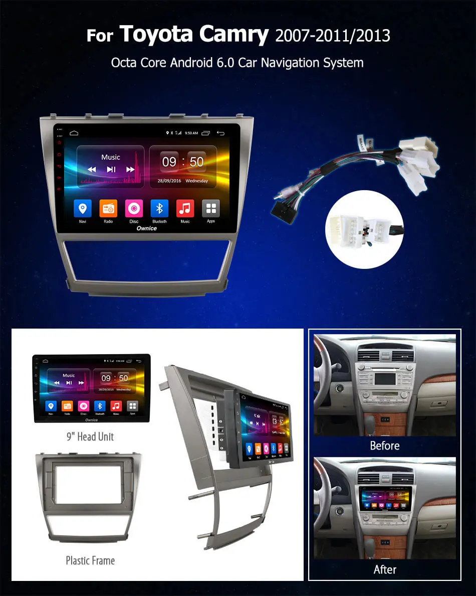 Ownice K1 K2 10 1 &quotOcta Core Android 8 для TOYOTA CAMRY 2014 2015 2016 автомобильное радио плеер gps
