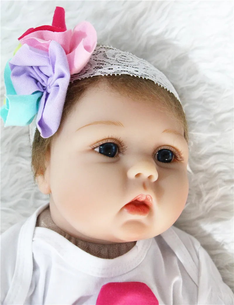Куклы Reborn babies 22 &quotРеалистичная силиконовая кукла reborn для девочек с цветным