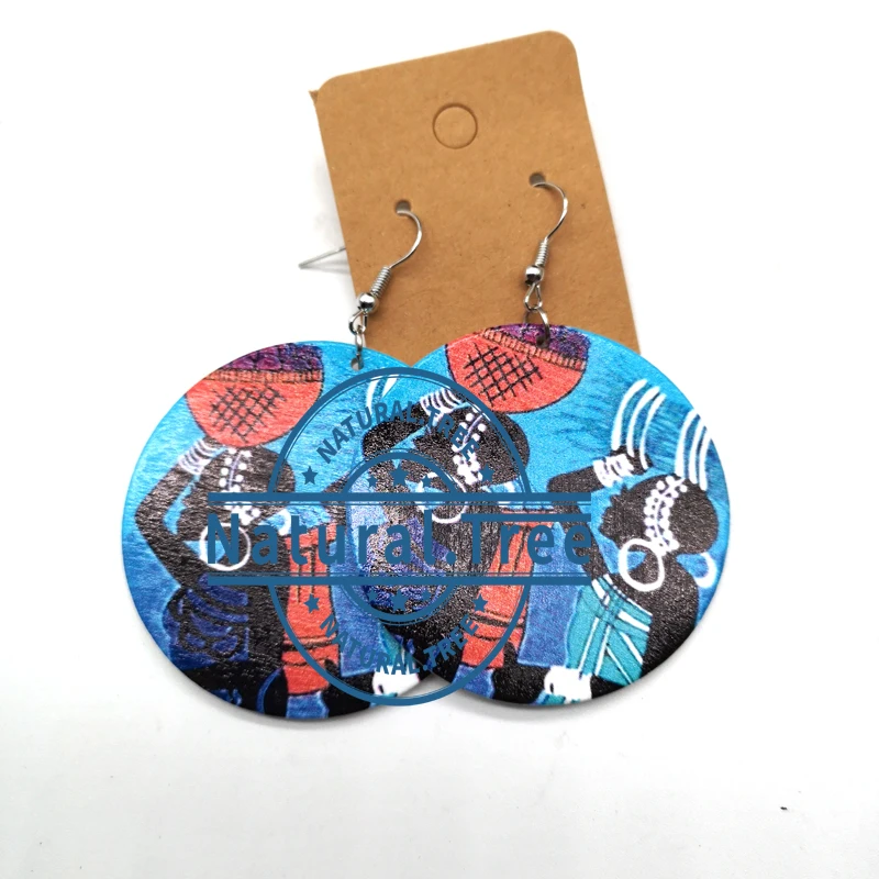 

Tribal Women Wooden Earrings